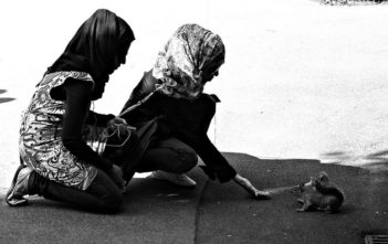 A couple of Muslim women in London, UK
