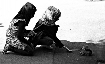 A couple of Muslim women in London, UK