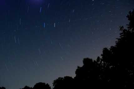 Extra-long exposure of the night stars