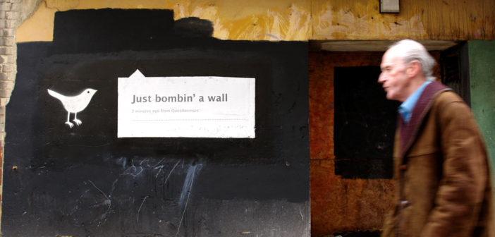Twitter: "Just bombin' a wall"
