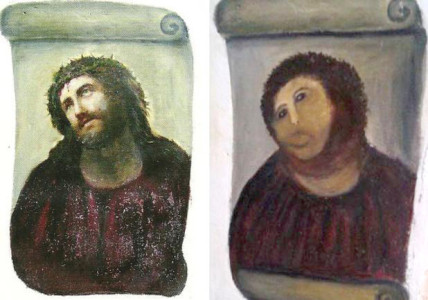 Botched restoration of Ecce Homo