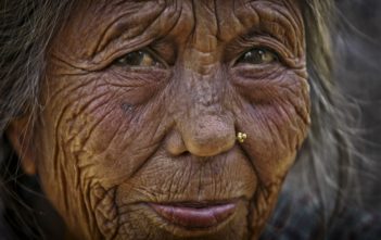 An elderly woman in Nepal
