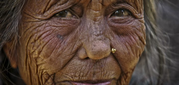 An elderly woman in Nepal