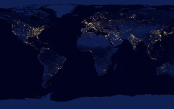 The Earth at night