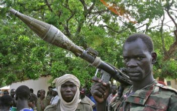 A rebel fighter in the Central African Republic