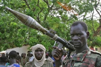 A rebel fighter in the Central African Republic