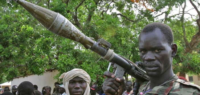 A rebel fighter in the Central African Republic