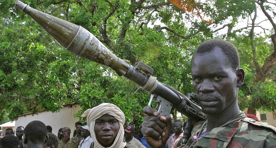 A rebel fighter in the Central African Republic