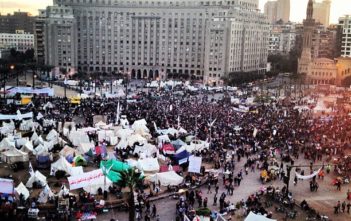 Thousands protest against President Morsi's power grab in Tahrir Square