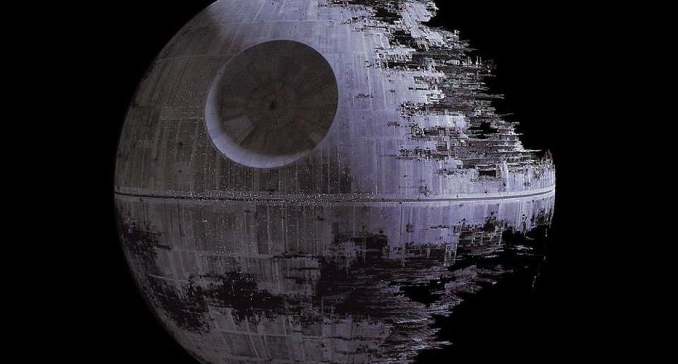 The Death Star form Star Wars