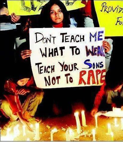 "Don't teach me what to wear, teach your sons not to rape"