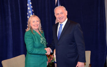 Israeli Prime Minister Netanyahu meets with US Secretary of State Clinton