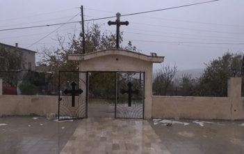 A damaged church in Jdeideh, Latakia.