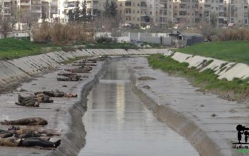 The bodies of more than 80 men were pulled from the Qweik River in Aleppo