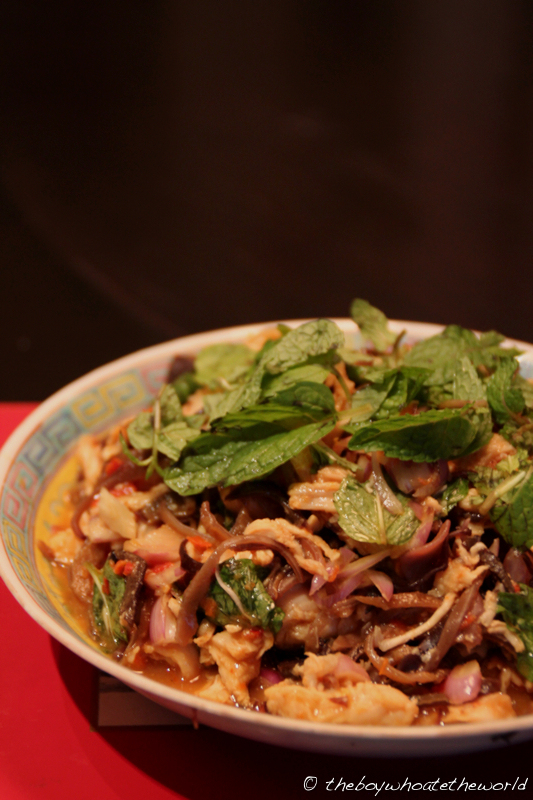 Kerabu chicken and woodear salad