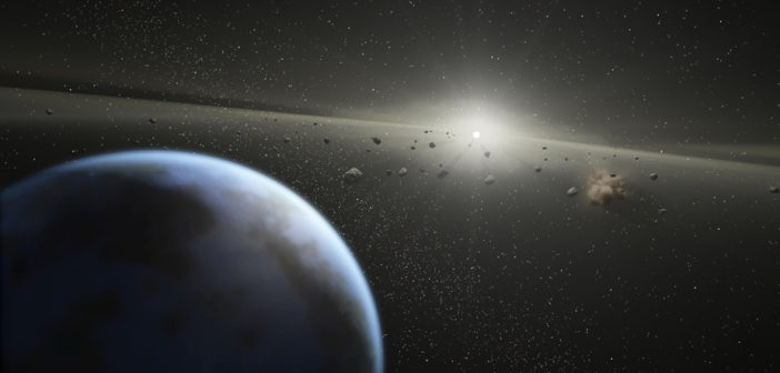 Image showing asteroids near earth