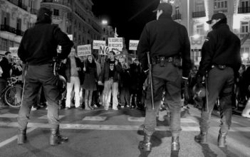 Protests against political corruption in Madrid