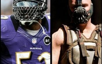 Ray Lewis compared to Bane from Batman: The Dark Knight Rises