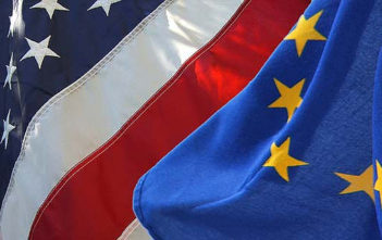 US and EU flags