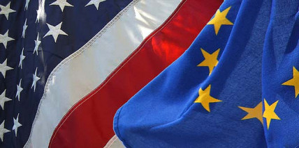 US and EU flags