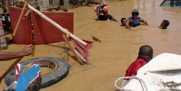 Flooding in Tulear, Madagscar