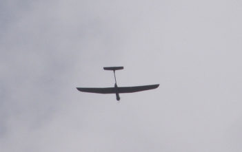 An Israeli drone flies of Palestinian territories.