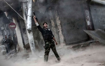 Syrian rebel fighter in Aleppo