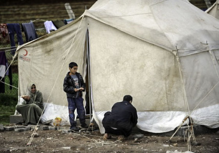 Syrian refugees at Reyhanli Refugee Camp