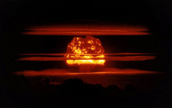 "Mushroom cloud" from the Castle Union nuclear weapons test
