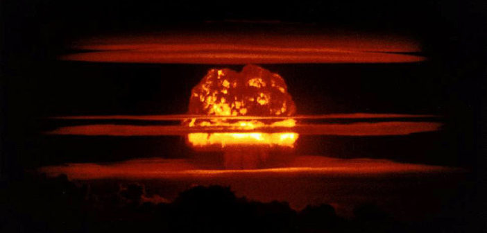 "Mushroom cloud" from the Castle Union nuclear weapons test