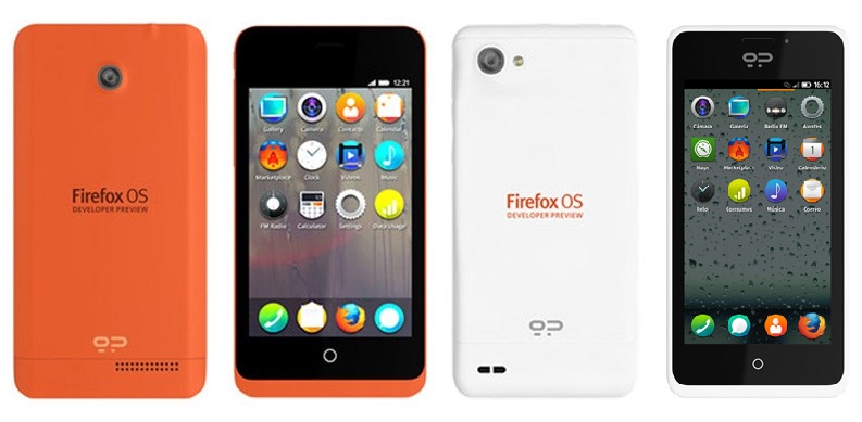 Geeksphone Keon and Peak smartphones running Firefox OS
