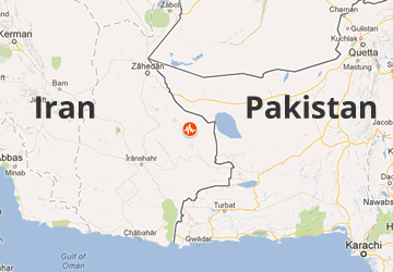 Iranian earthquake location