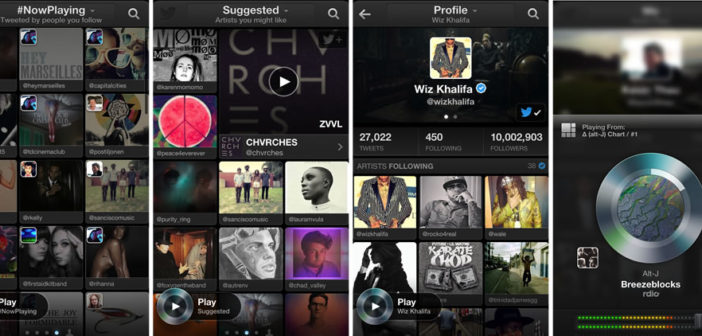 Twitter #Music app for iOS