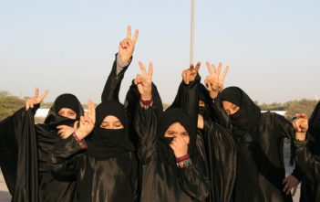 Protesters in Bahrain