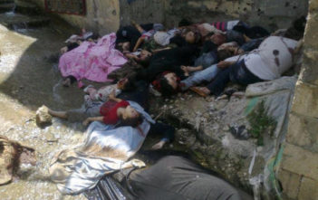 Victims of the massacre in Banias, Syria