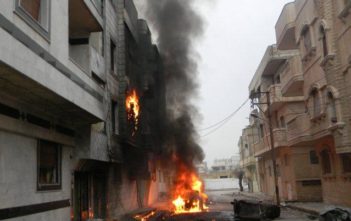 Destruction in Homs, Syria