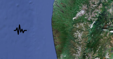 Earthquake at Sea of Okhotsk, Russia
