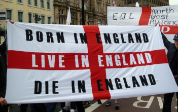 EDL banner from a 2010 rally