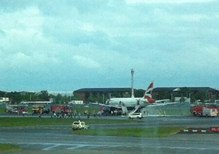 Heathrow closes both runways whilst a BA plane is safely evacuated