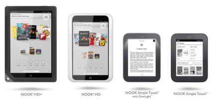 Nook e-reader and tablets