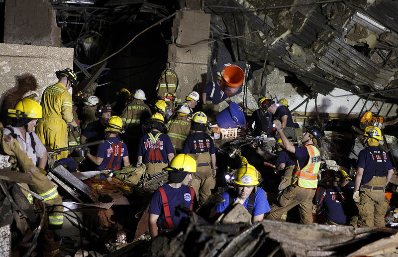 Oklahoma National Guard respond to tornado in Moore, Oklahoma