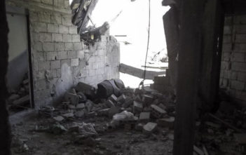 Destruction in Homs, Syria