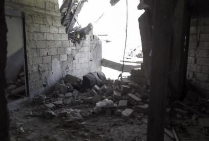 Destruction in Homs, Syria