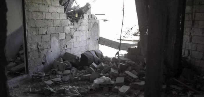 Destruction in Homs, Syria