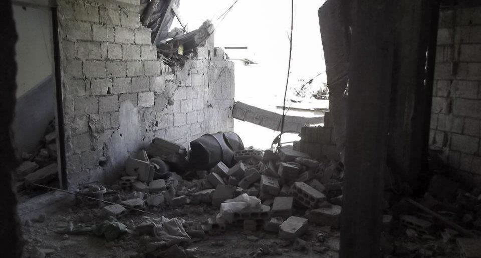 Destruction in Homs, Syria