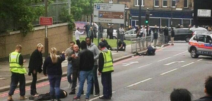 Aftermath of the attack in Woolwich, south-east London