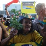 Around 6,000 people gathered together in Rio de Janeiro city to root for the Brazilian football team in the Confederations Cup