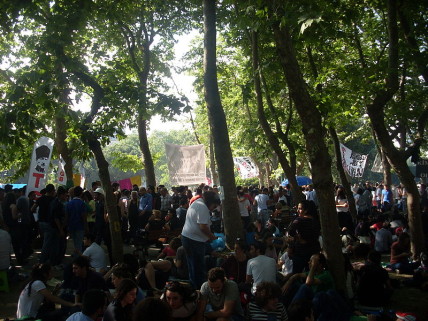 Protesters in Gezi Park, Istanbul