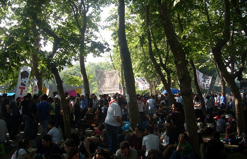 Protesters in Gezi Park, Istanbul