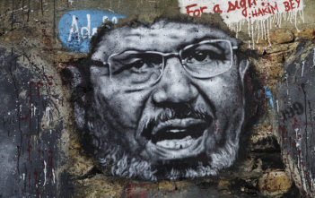 Graffiti of President Morsi